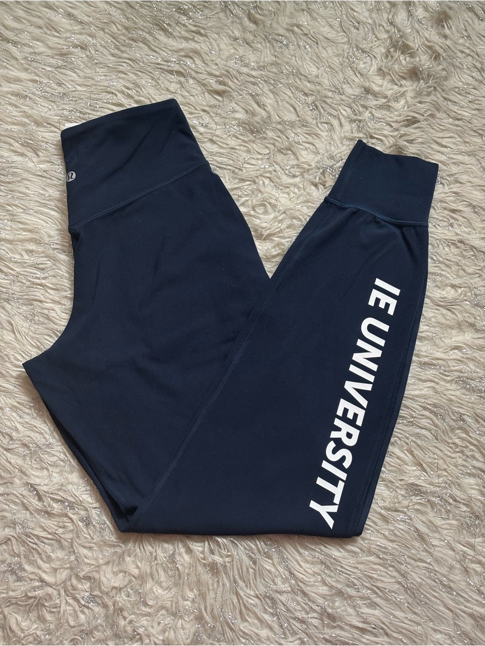 lululemon athletica Navy Women’s High-Waist Joggers  with Subtle Logo Size 4